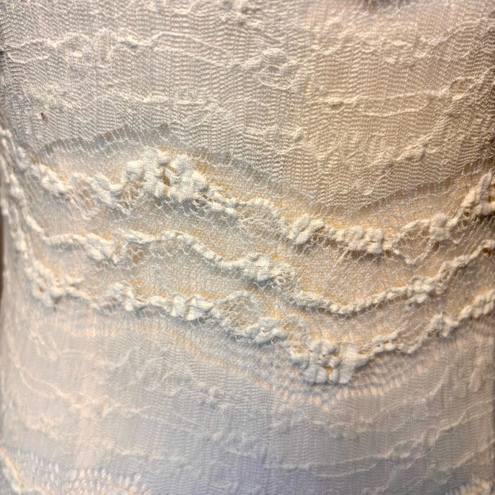 Free People Cream Lace Pull On Slip Adjustable Staps - Picture 7 of 9